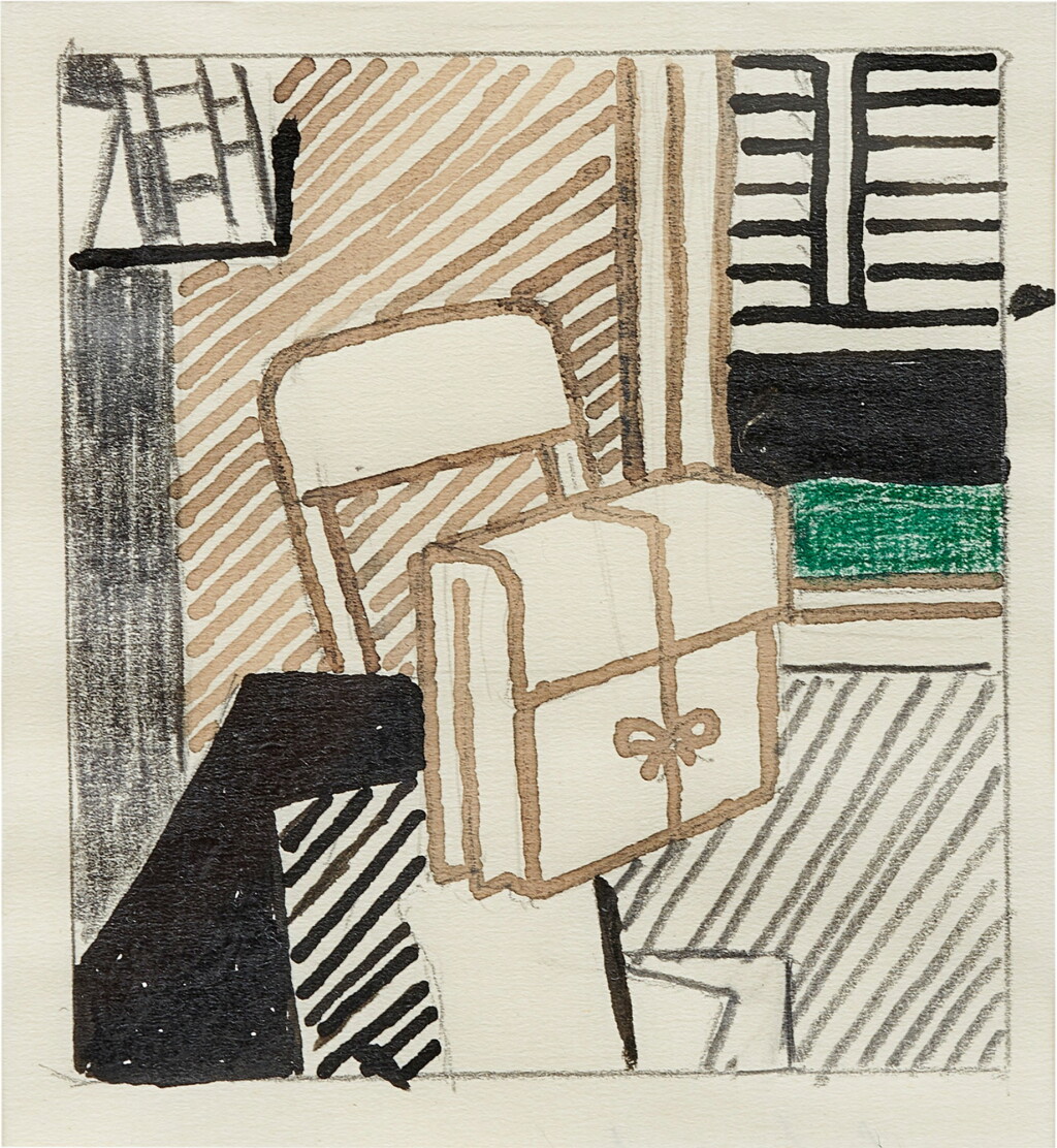 View full screen - View 1 of Lot 36. Still Life with Dossier (Study), 1976.