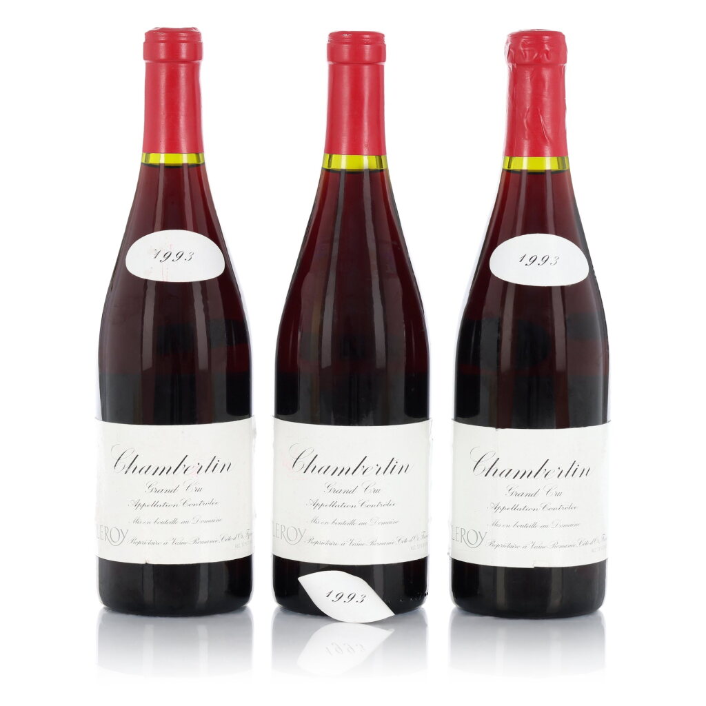 View full screen - View 1 of Lot 24. Chambertin 1993 Domaine Leroy (3 BT).