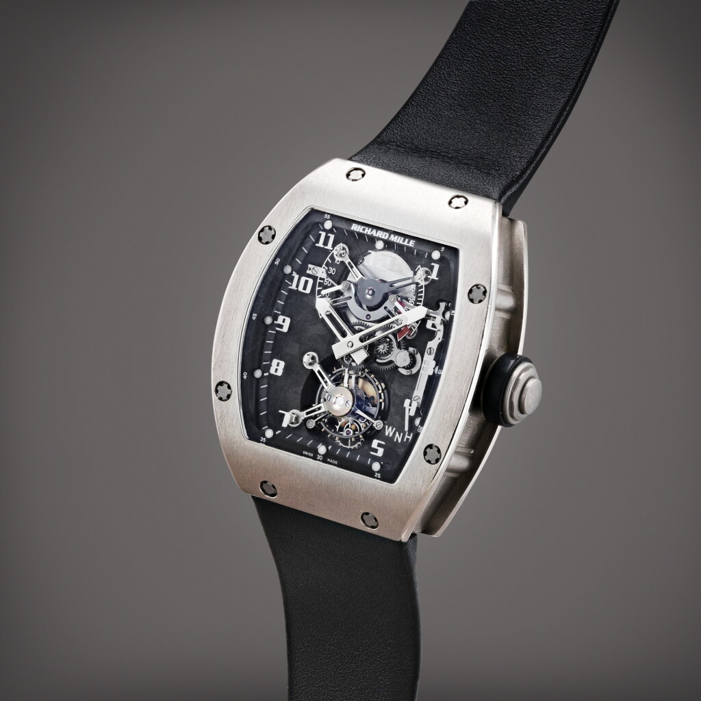View full screen - View 1 of Lot 32. RM002 AF WG | A white gold semi-skeletonized tourbillon wristwatch with power reserve and torque indication | Circa 2008.