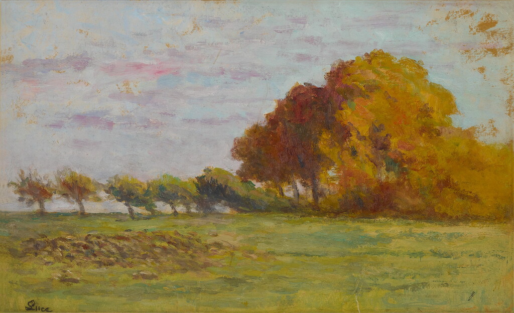 View full screen - View 1 of Lot 96. MAXIMILIEN LUCE | LA PLAINE AUX ENVIRONS DE ROLLEBOISE.