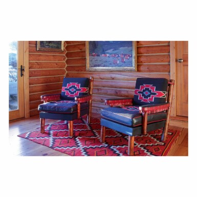 View full screen - View 1 of Lot 249. THOMAS MOLESWORTH | PAIR OF CLUB CHAIRS.