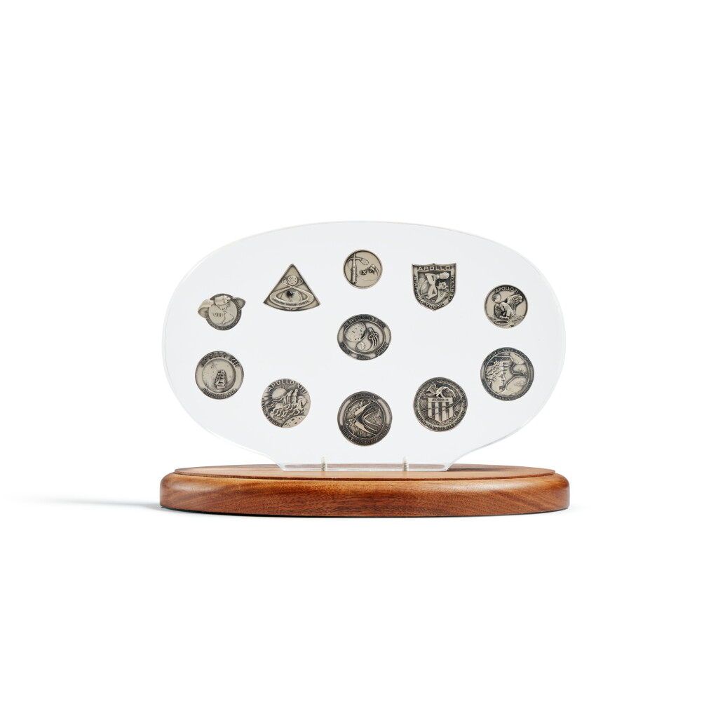 View full screen - View 1 of Lot 94. A Complete Set of Flown Robbins Medallions Apollo 7 through 17.