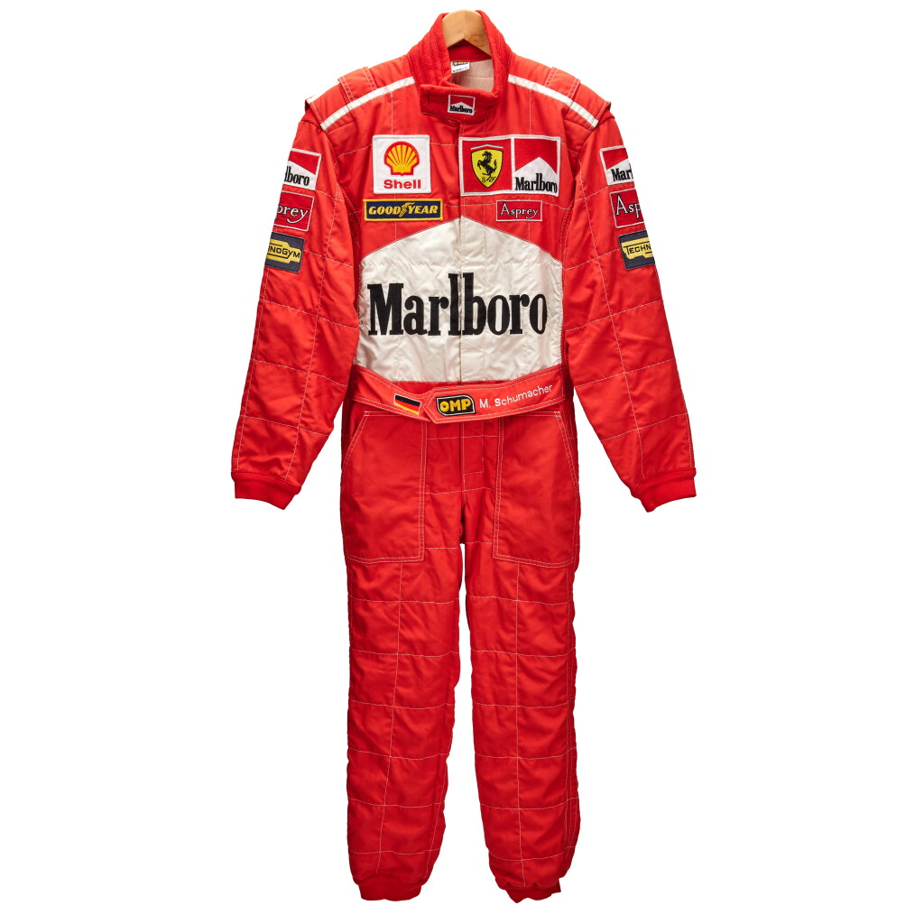 View full screen - View 1 of Lot 8. Michael Schumacher 1998 Race Worn Belgian Grand Prix Suit.