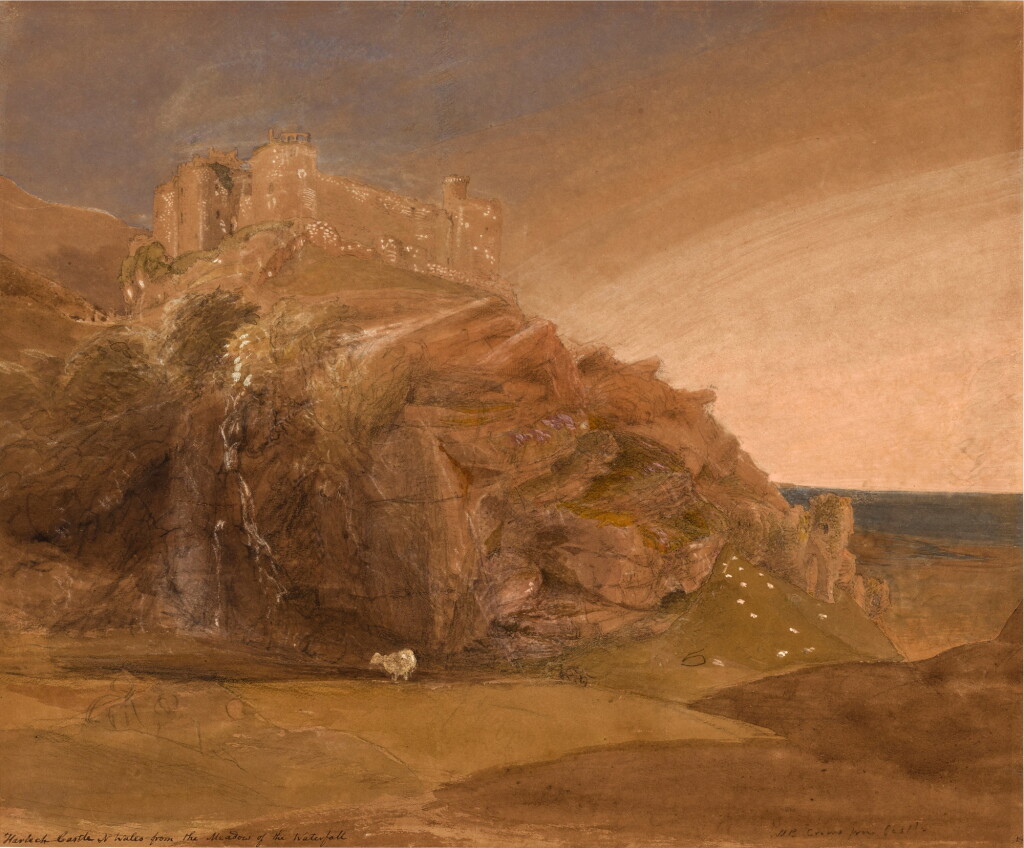 View full screen - View 1 of Lot 232. Harlech Castle at Sunset.