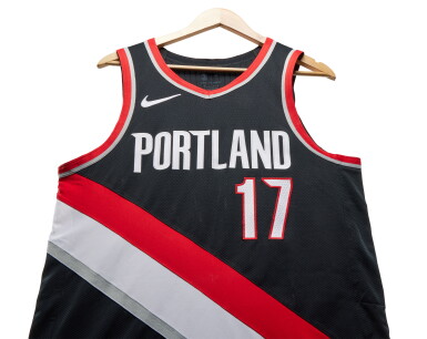 View full screen - View 1 of Lot 14. Shaedon Sharpe Portland Trail Blazers 2023-2024 Game Worn Icon Edition Jersey.