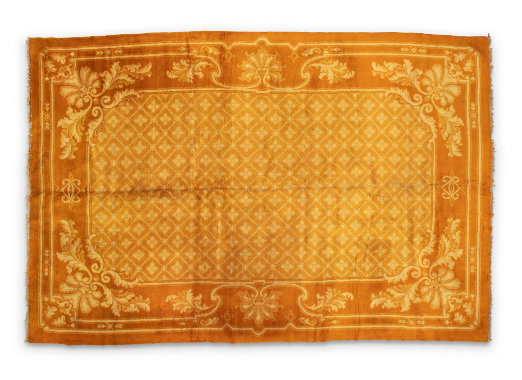 View full screen - View 1 of Lot 195. A Cuenca wool carpet, Portugal, circa 1920 .