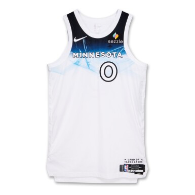 View full screen - View 1 of Lot 74. Donte DiVincenzo Minnesota Timberwolves 2024-2025 Game Worn City Edition Jersey | Matched to 2 Games.