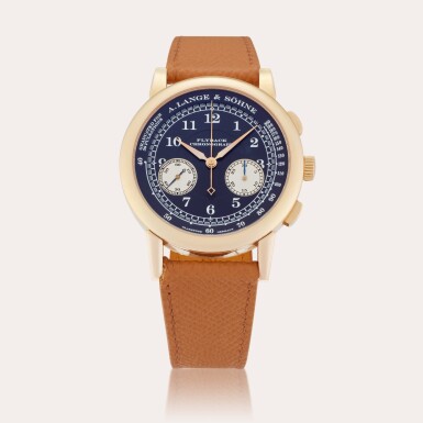 View full screen - View 1 of Lot 232. Reference 401.031 1815 Chronograph | A pink gold flyback chronograph wristwatch with pulsometer, Circa 2009.