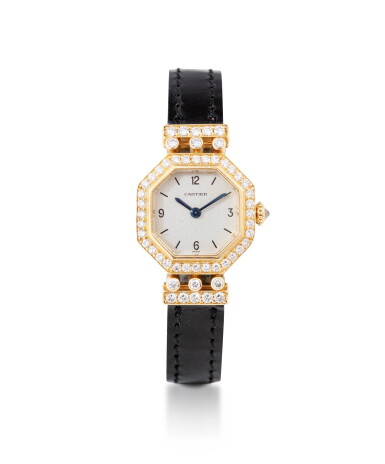 View full screen - View 1 of Lot 163. Montre bracelet de dame diamants | Lady's diamond wristwatch.