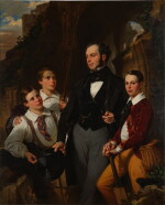 Portrait of Laurence Davidson and His Three Sons