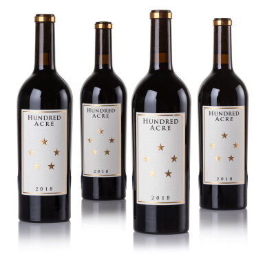 View full screen - View 1 of Lot 308. Hundred Acre Ark Vineyard Cabernet Sauvignon 2018 (4 BT).