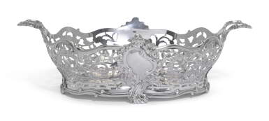 View full screen - View 1 of Lot 169. A DUTCH SILVER BREAD BASKET, DIRK BLOM, AMSTERDAM, 1766.