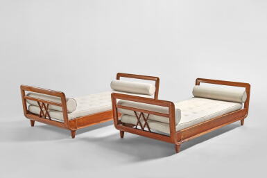View full screen - View 1 of Lot 760. A Unique Pair of Daybeds for the Domus Alba Apartment, Milan.