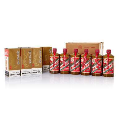 View full screen - View 1 of Lot 5626. 2021年產 "飛天牌" 精品貴州茅台酒 (原箱) Kweichow Flying Fairy Moutai Jingpin 2021 (6 BT50).