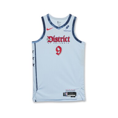 View full screen - View 1 of Lot 208. Justin Champagnie Washington Wizards 2024-2025 Game Worn City Edition Jersey.