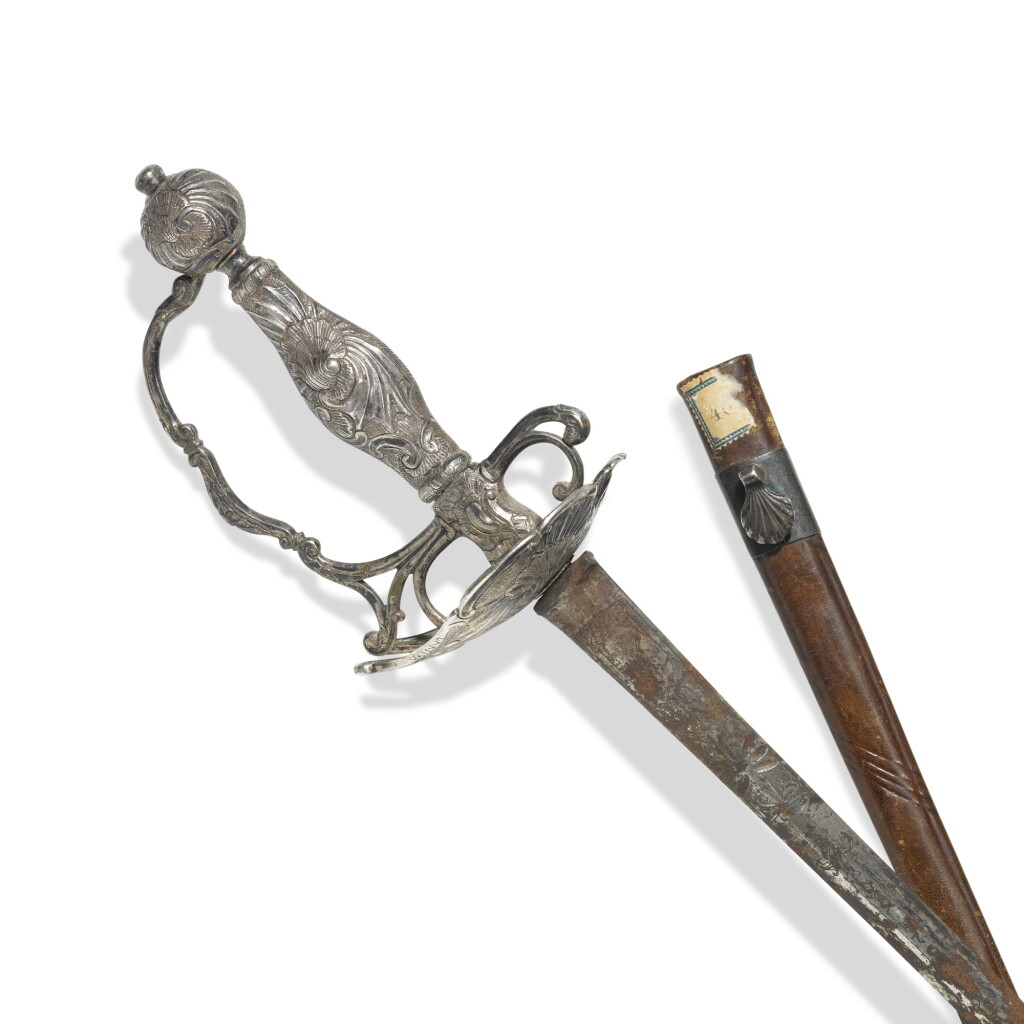 View full screen - View 1 of Lot 143. A Continental silver-hilt small-sword, circa 1790.