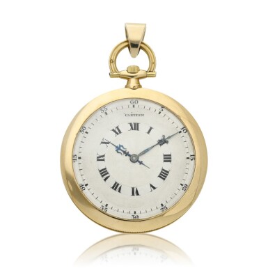 View full screen - View 1 of Lot 94. A yellow gold open faced watch, Circa 1925.