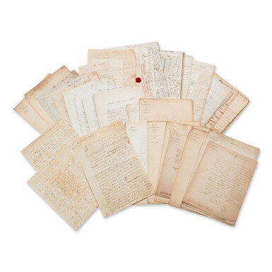 View full screen - View 1 of Lot 419. 150 lettres et documents sur sa captivité, sa grossesse et son accouchement, à Blaye. 1832-1833..