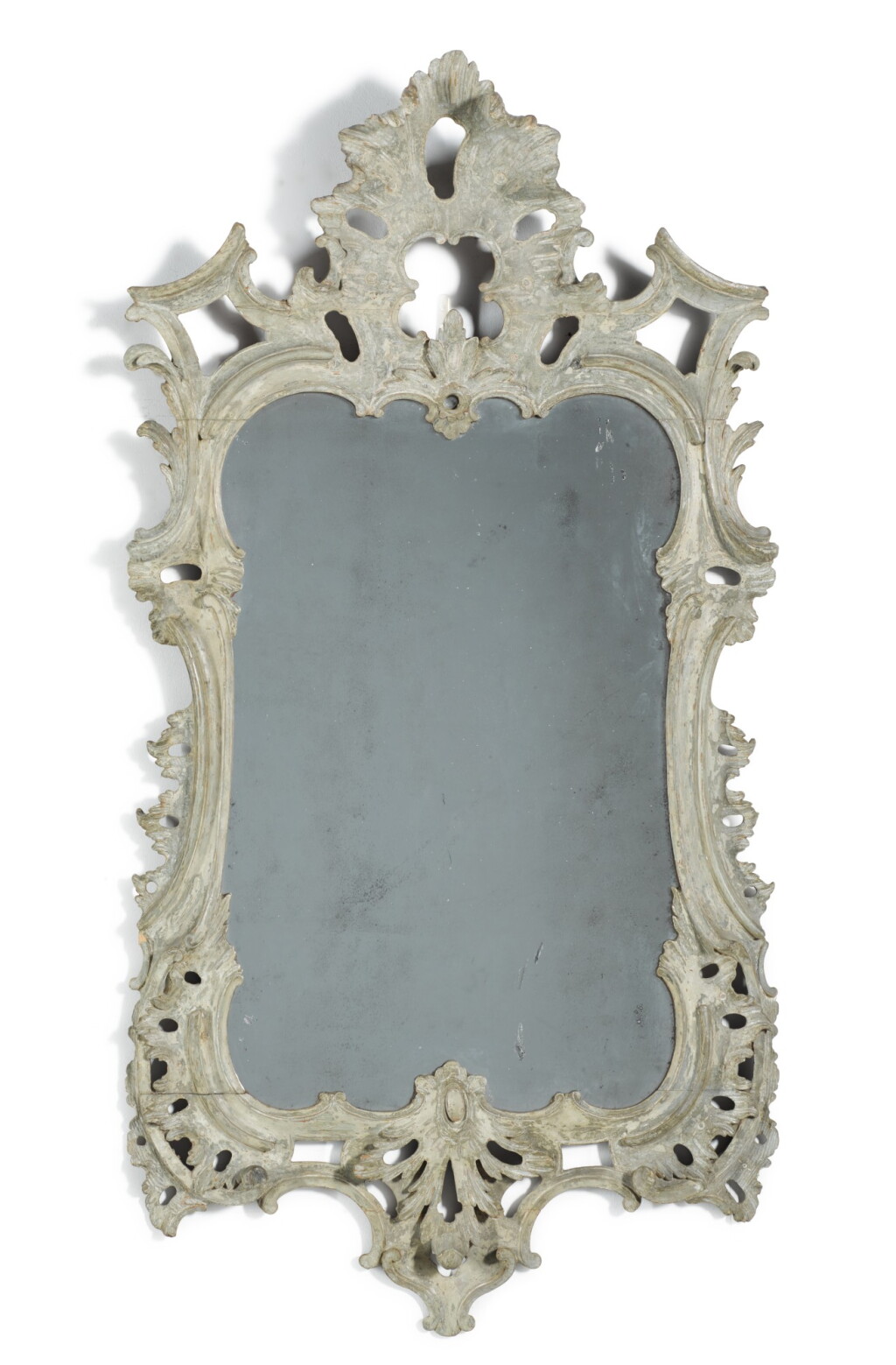 View full screen - View 1 of Lot 101. A George II carved wall mirror, circa 1750.