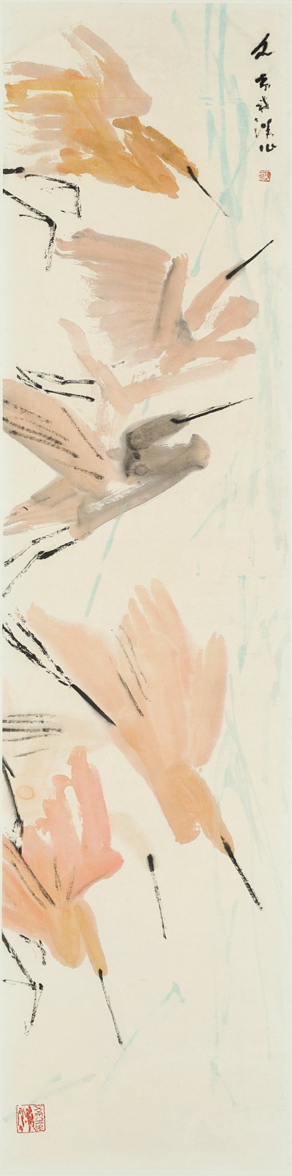View full screen - View 1 of Lot 4561. Herons | 蒼鷺.