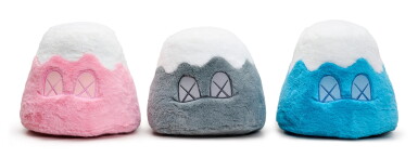 View full screen - View 1 of Lot 105. KAWS: HOLIDAY Japan Mount Fuji Plush Toy (Three Works) | KAWS: 日本假期富士山毛絨玩偶(三件作品).