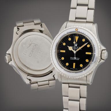 View full screen - View 1 of Lot 110. Reference 5514 Submariner 'Non-Logo Comex' | A stainless steel automatic wristwatch with bracelet, Circa 1976 | The Hammer Collection.