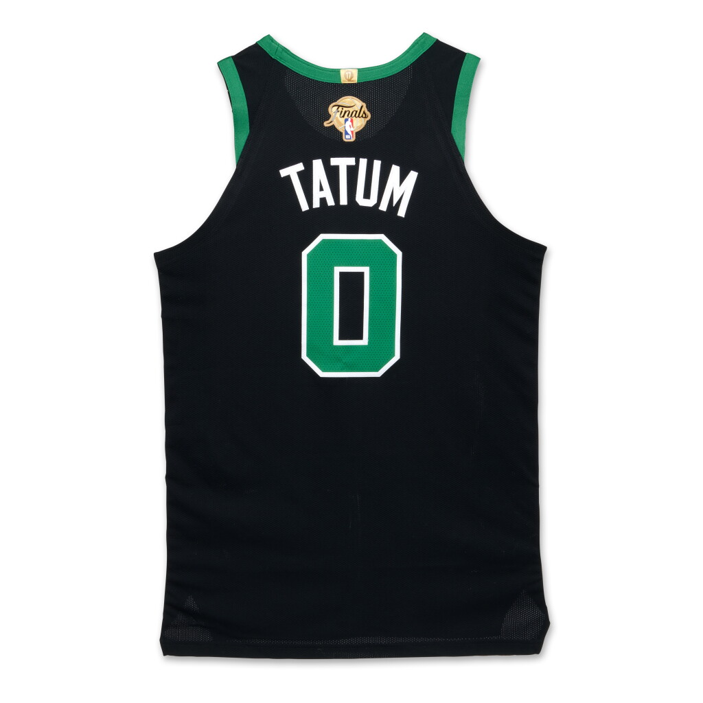 View full screen - View 1 of Lot 1. Jayson Tatum Boston Celtics 2024 NBA Finals Game Worn Statement Edition Jersey | Game 2 | Double-Double.