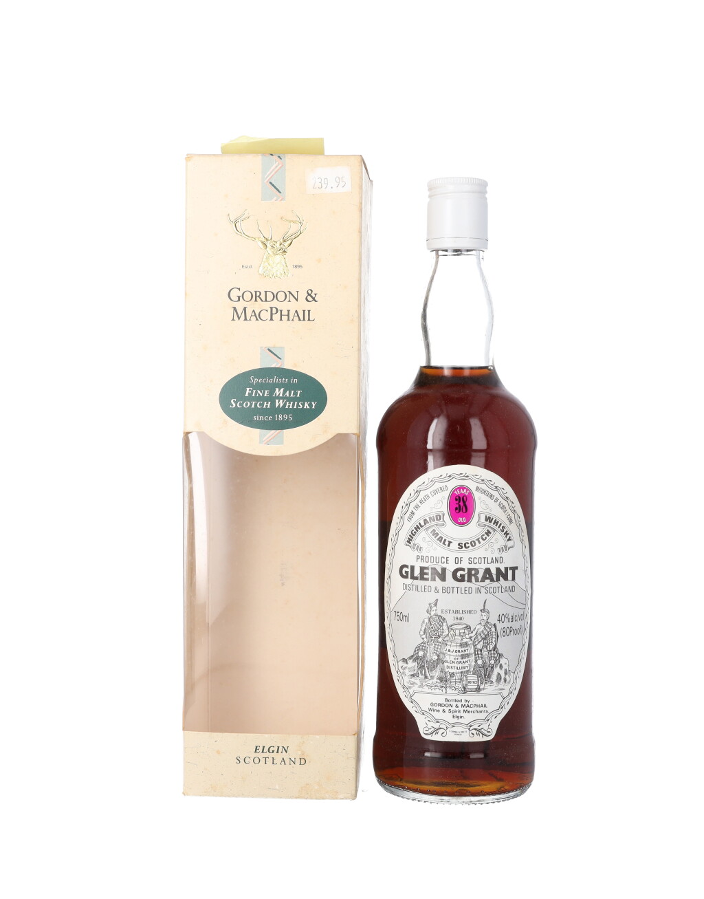 View full screen - View 1 of Lot 5525. Glen Grant Gordon & MacPhail 38 Year Old 40.0 abv NV (1 BT75).