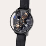 Astronomia Tourbillon 'N°1', Reference AT100.95.KN.SD.B | A limited edition ceramic, pink gold and aventurine skeletonized tourbillon wristwatch with rotation dial and diamond globe | Circa 2020