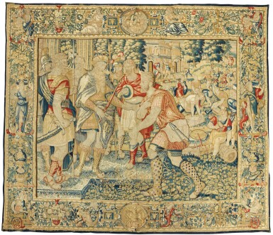 View full screen - View 1 of Lot 82. A FLEMISH OLD TESTAMENT BIBLICAL NARRATIVE TAPESTRY, BRUSSELS SECOND HALF 16TH CENTURY.