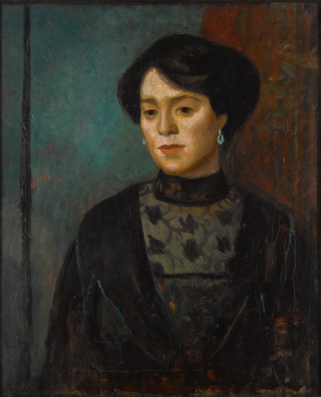 View full screen - View 1 of Lot 97. MARK GERTLER | PORTRAIT OF THE ARTIST'S SISTER SOPHIE.