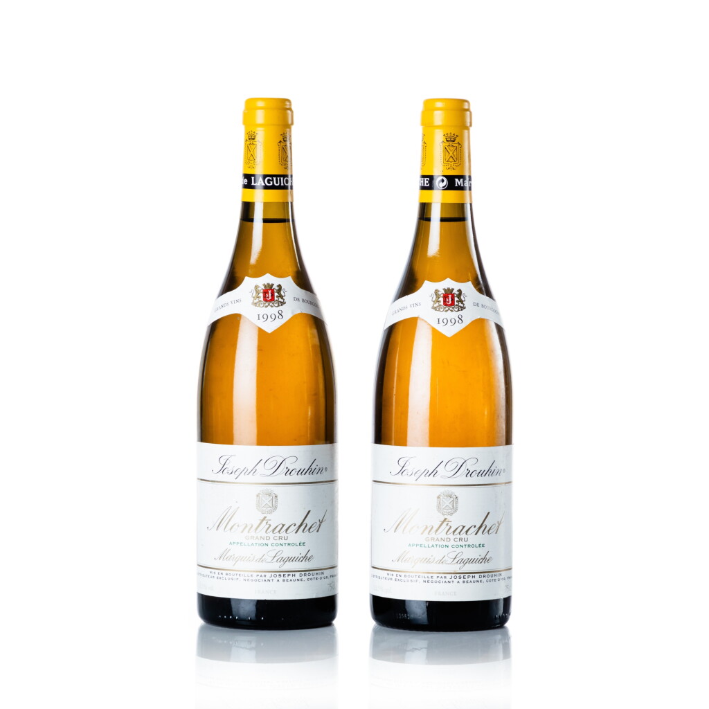 View full screen - View 1 of Lot 256. Montrachet, Marquis de Laguiche 1998 Joseph Drouhin (2 BT).