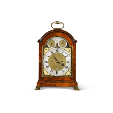 View full screen - View 1 of Lot 77. Vulliamy no. 620, A mahogany table clock, London, circa 1820.