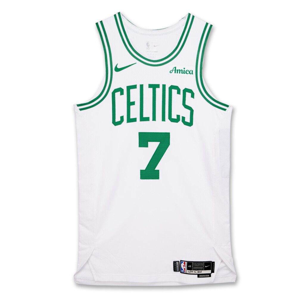 全萤幕检视 - 查看32Jaylen Brown Boston Celtics 2024-2025 Game Worn Association Edition Jersey的1