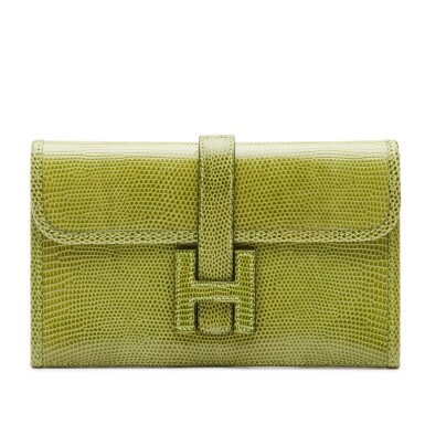 View full screen - View 1 of Lot 424. Vert Anis Jige Mini in Niloticus Lizard, 2007.