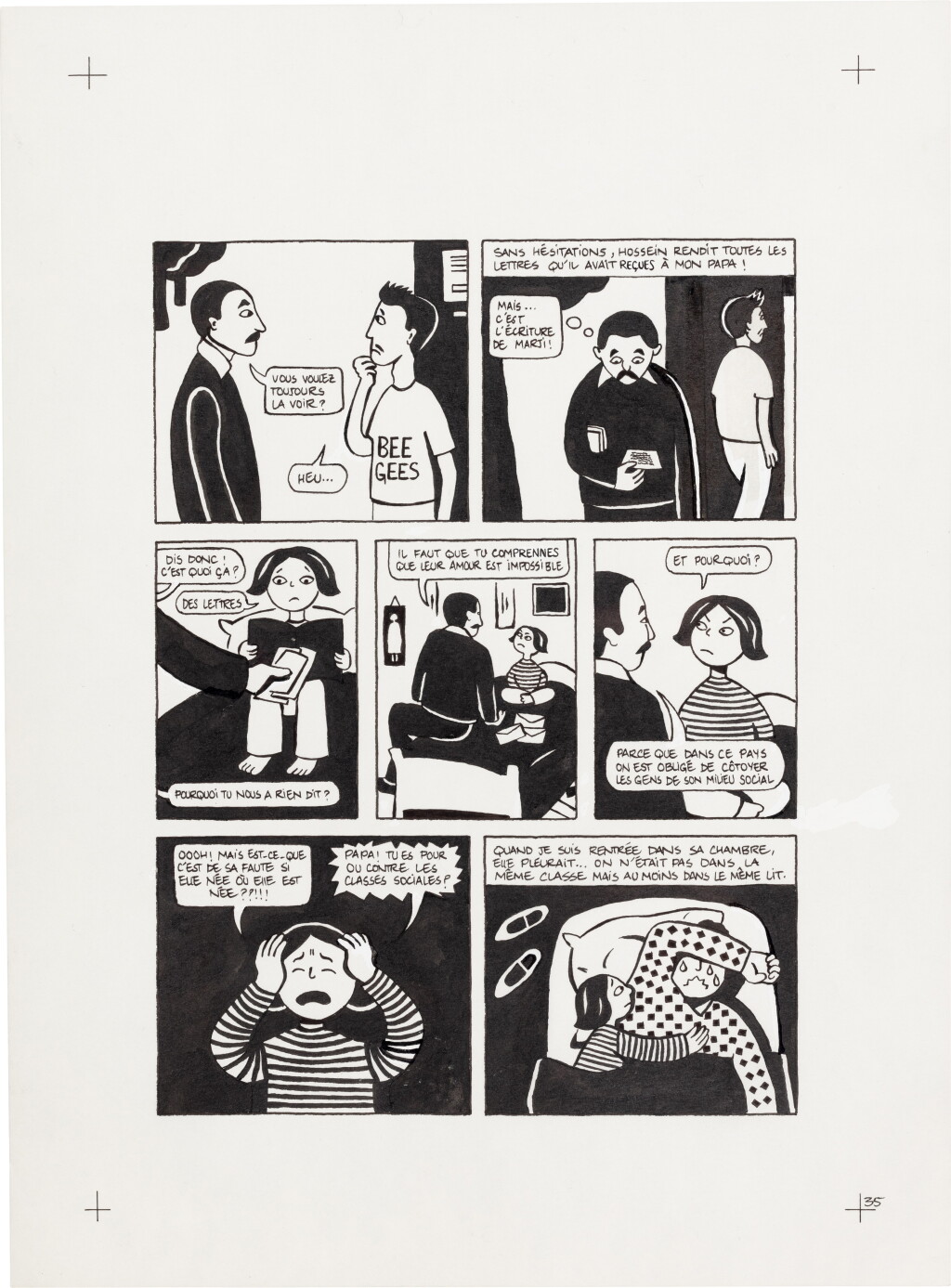 View full screen - View 1 of Lot 35. Persepolis (Original Book Art, page 35).
