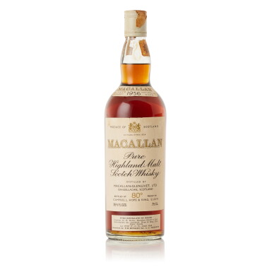 View full screen - View 1 of Lot 9303. The Macallan Campbell Hope & King 80 Proof 1956 (1 BT75).