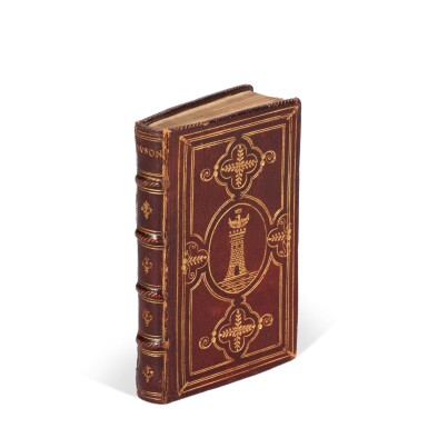 View full screen - View 1 of Lot 1021. Ausonius, Opuscula varia, Lyon, 1548, northern Italian red morocco gilt.