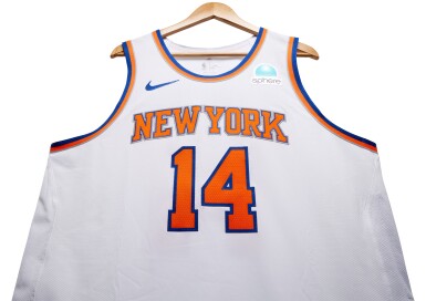 View full screen - View 1 of Lot 37. Dmytro Skapintsev ‘Christmas Day’ New York Knicks 2023-2024 Game Issued Association Edition Jersey .