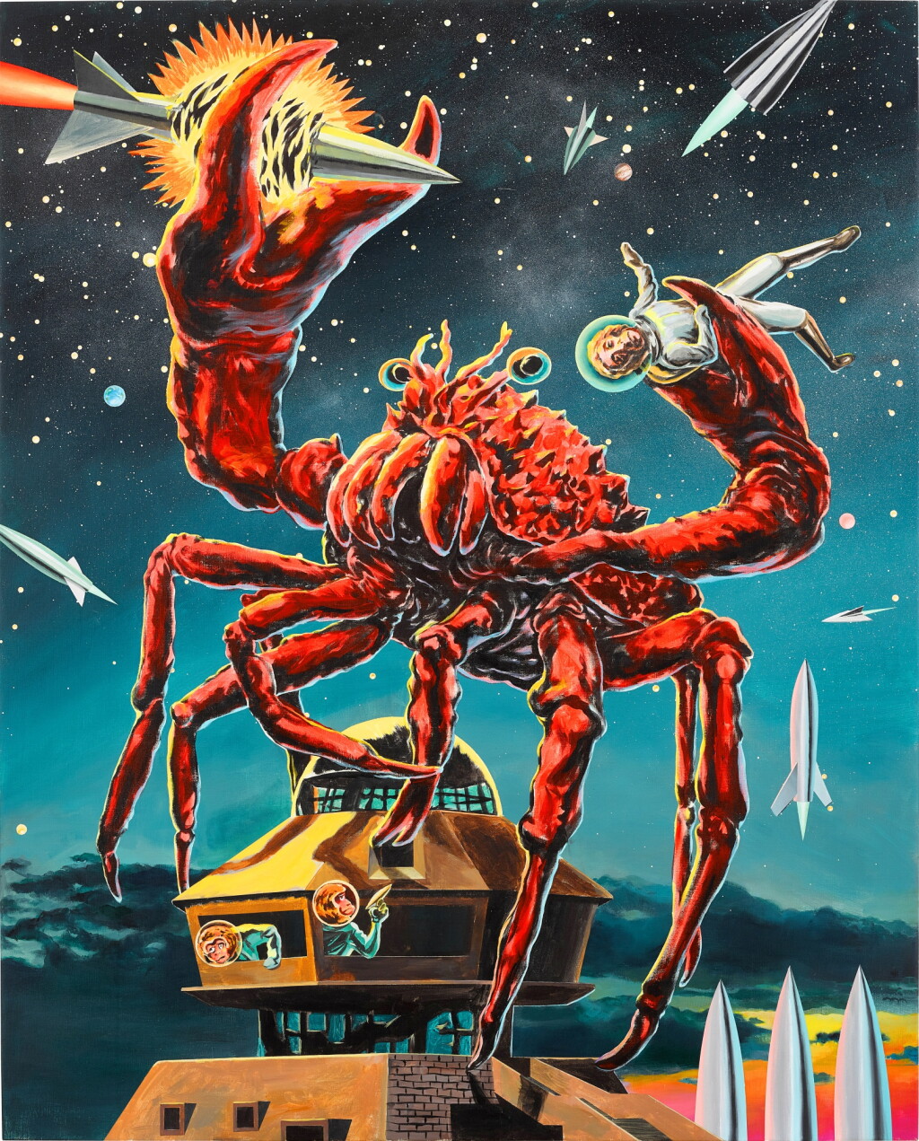 View full screen - View 1 of Lot 5902. Nobuaki Takekawa 竹川宣彰 | Future Version of the Crab and Monkey T.I.W.D.L.L. 未來版:猿蟹合戰 T.I.W.D.L.L..