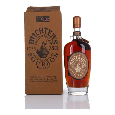View full screen - View 1 of Lot 314. Michter's Small Batch Bourbon 25 Year Old 116.2 Proof NV (1 BT 75cl).