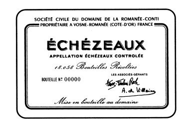 View full screen - View 1 of Lot 91. Echézeaux 1990 Domaine de la Romanée-Conti (1 BT).