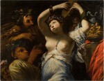 A Bacchante and Satyrs