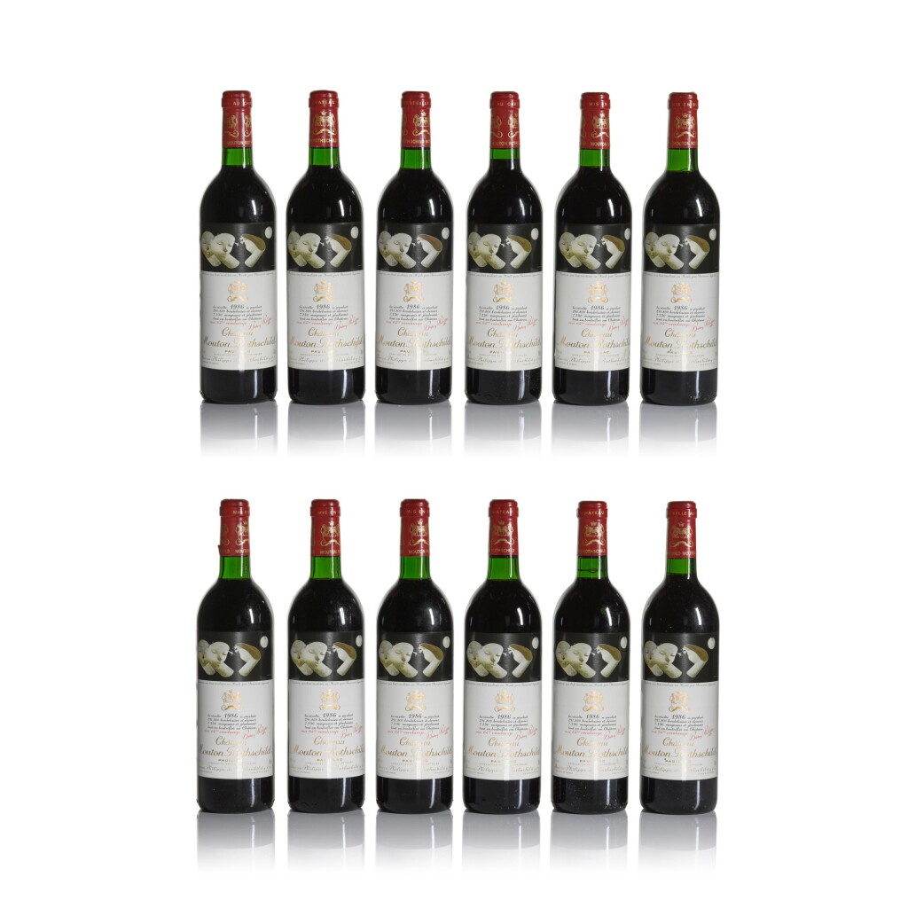 View full screen - View 1 of Lot 17. Château Mouton Rothschild 1986 (12 BT).