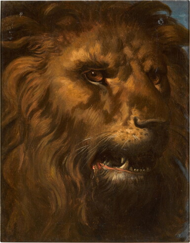 View full screen - View 1 of Lot 338. Head of a lion.