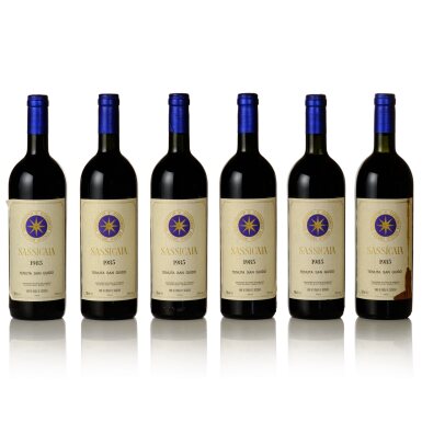 View full screen - View 1 of Lot 171. Sassicaia 1985 (6 BT).