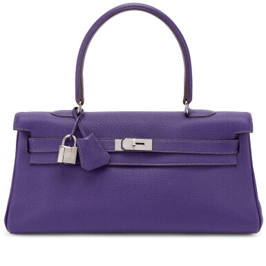 View full screen - View 1 of Lot 592. Ultraviolet Clémence JPG Shoulder Kelly 42 Palladium Hardware, 2010.