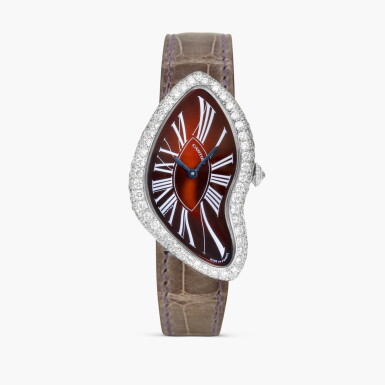 View full screen - View 1 of Lot 2503. Crash, Reference 2462 | A possibly unique white gold and diamond-set wristwatch, Circa 2001.
