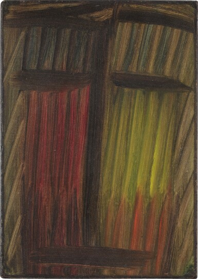 View full screen - View 1 of Lot 21. Große Meditation (Rot - grün - gelb- schwarz) (Great meditation (red - green - yellow - back)).