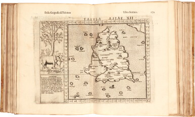 View full screen - View 1 of Lot 150. Ptolemaeus, Geografia, Venice, 1599, vellum.